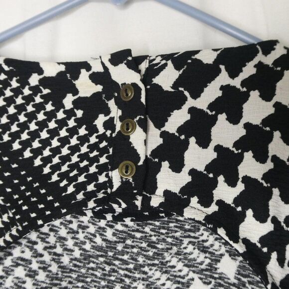 Freebird Houndstooth Multi Cutout Back Mini Dress - Picture 9 of 12